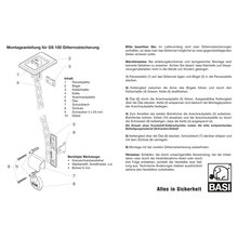 BASI Gitterrostsicherung fr Kellerschchte 4 Paar GS100 Typ 1620-0000