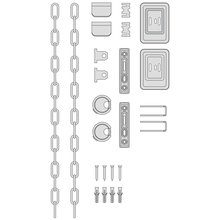 BASI Gitterrostsicherung fr Kellerschchte 4 Paar GS100 Typ 1620-0000