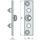 BASI® 2x Bändersicherung mit 2 Zapfen 90x22mm BSA90 Typ 9552-0001