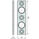 BASI® 2x Bändersicherung mit 2 Zapfen 90x22mm BSA90 Typ 9552-0001