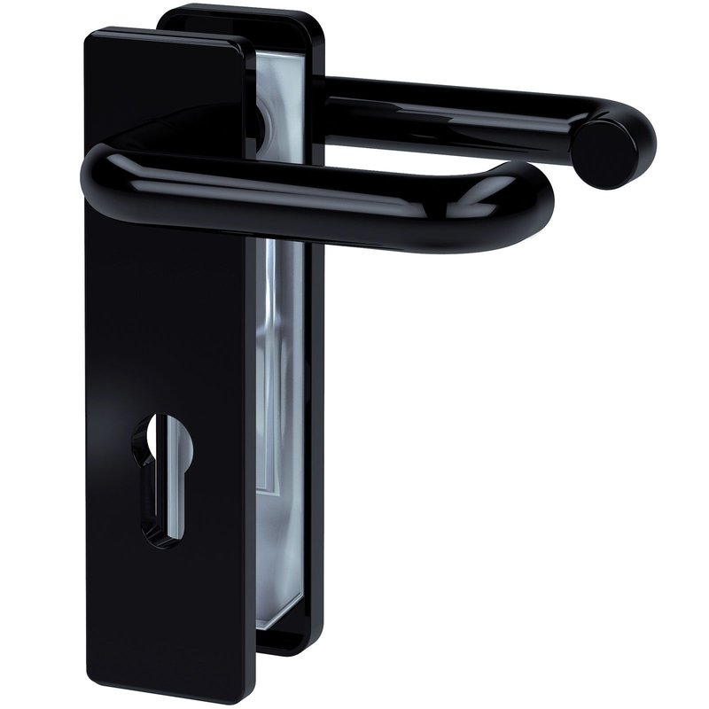 BASI Trbeschlag ZT FS 2150 Drcker-Garnitur Kurzschild eckig Typ 7522-0200