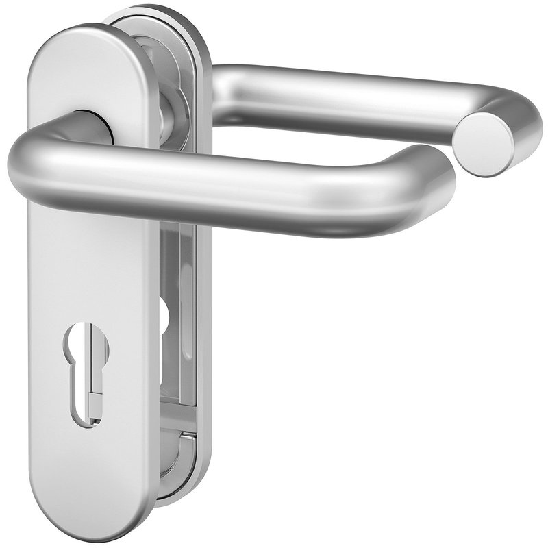 BASI Trbeschlag ZT FS 2100 Drcker-Garnitur Kurzschild rund Typ 7519-0501