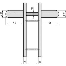 BASI Trbeschlag ZT FS 2100 Drcker-Garnitur Kurzschild rund Typ 7519-0501