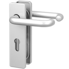 BASI Trbeschlag ZT FS 2100 Drcker-Garnitur Kurzschild eckig Typ 7521-0501