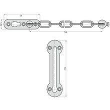 BASI Trkette Edelstahl mit Kratzschutz TK 21 6500-0021