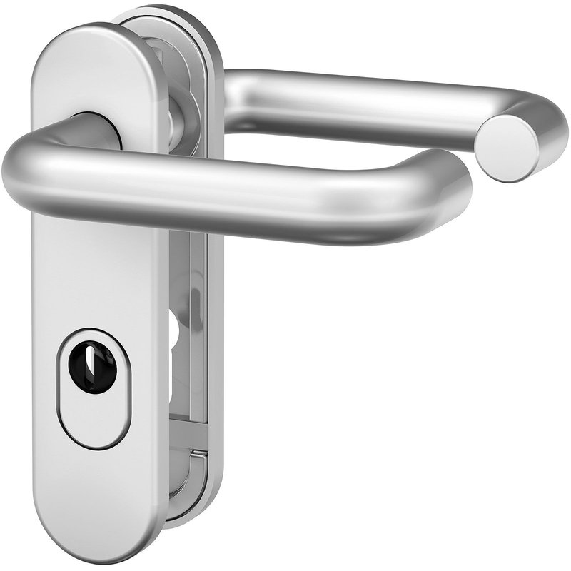 BASI Trbeschlag ZA FS 2200 ES1 Drcker-Garnitur Kurzschild rund Typ 7529-0701
