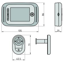 BASI Digitaler Trspion Silber | Wei TS 750 Typ 6800-0060 | 6800-0062
