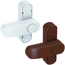 BASI Fenster- und Fenstertrensicherung fr einflgelige Fenster Wei | Braun FS 500