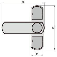 BASI Fenster- und Fenstertrensicherung fr einflgelige Fenster Wei | Braun FS 500