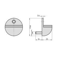 BASI Boden-Trstopper Edelstahl TS 20 7704-0020