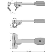 BASI KFZ Lenkradkralle mit Alarm und Fernbedienung Typ 0004-0102