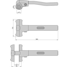 BASI® KFZ Lenkradkralle mit 2 Schlüssel Typ 0004-0103