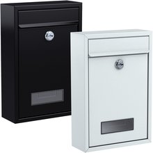 BASI Briefkasten Stahl Schwarz H320xB215xT82 mm BK100 Typ 2170-0200