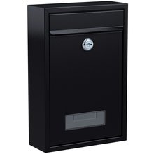 BASI Briefkasten Stahl Schwarz H320xB215xT82 mm BK100 Typ 2170-0200