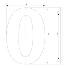 BASI Hausnummern Buchstabe c  7300-0014 HN 150