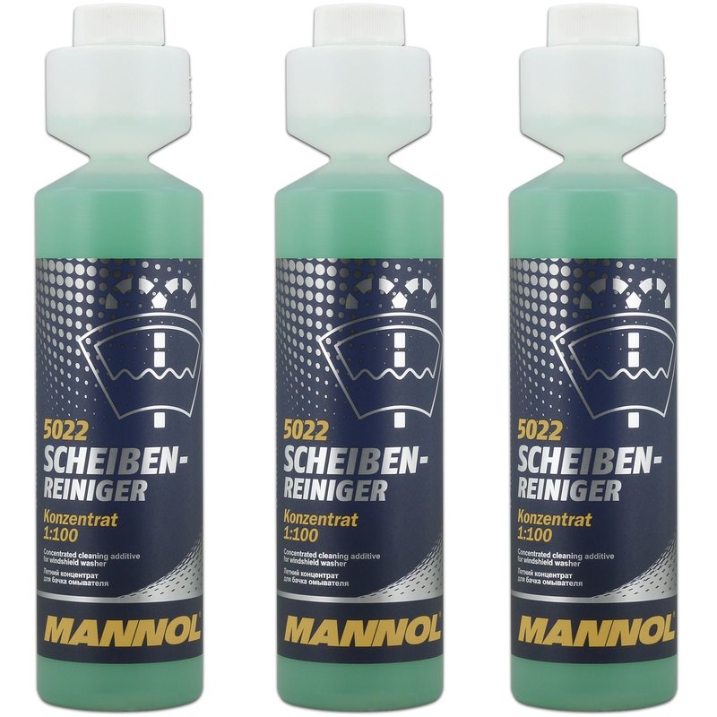 3x Scheibenreiniger-Konzentrat 1:100 250 ml Typ 5022