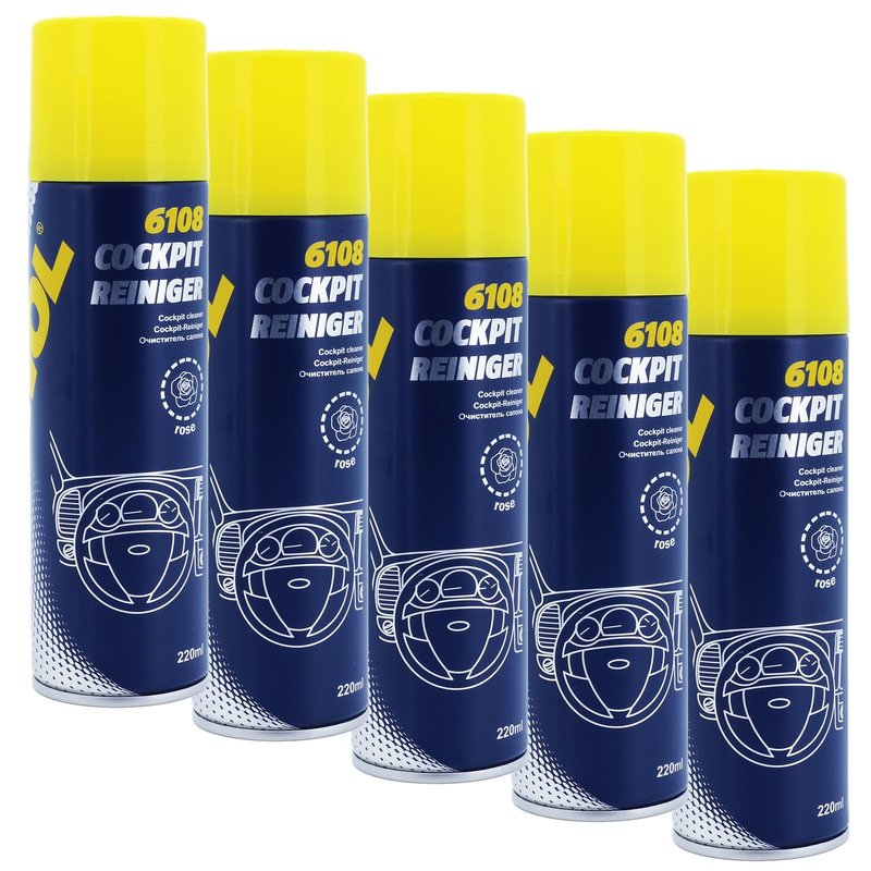 5x Cockpit Reiniger Rose 220 ml Typ 6108