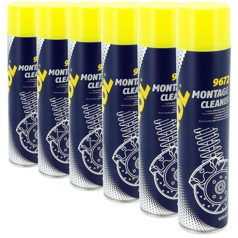 6x Bremsenreiniger Montage Cleaner 600 ml Typ 9672