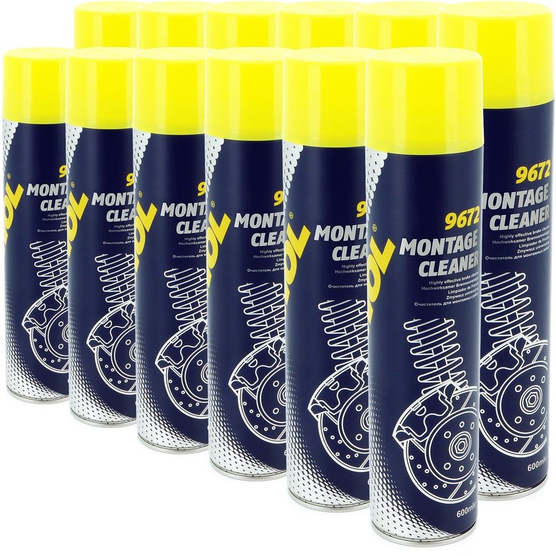 12x Bremsenreiniger Montage Cleaner 600 ml Typ 9672