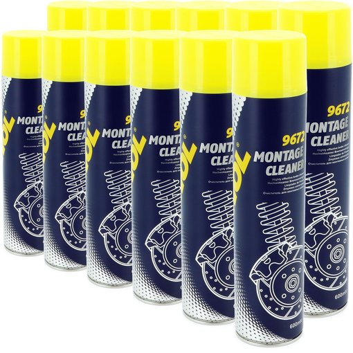 12x Bremsenreiniger Montage Cleaner 600 ml Typ 9672