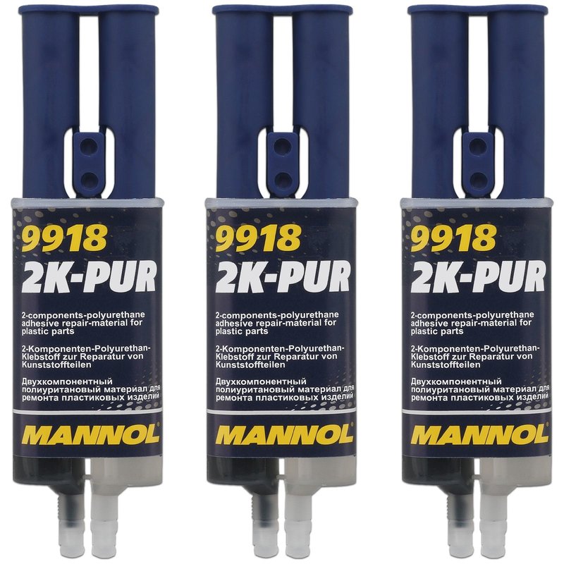 3x 2-Komponenten PU-Klebstoff 2K-Pur 30 g Typ 9918