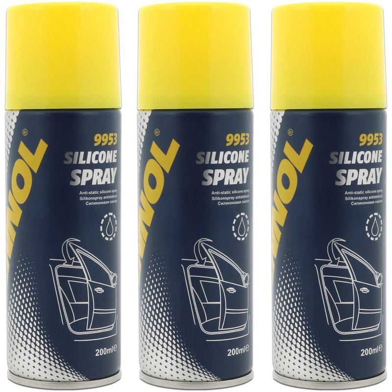 3x Silikonspray 200 ml antistatisch Typ 9953