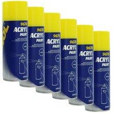 6x Lackspray 450 ml Silber Typ 9676