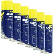 6x Lackspray 450 ml Black Typ 9674