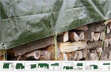 PE  Holzabdeckplane 6 x 12 m gr�n 210g|m� 430612