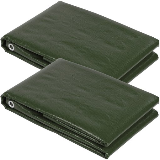 2x PE - Holzabdeckplane 1,5 x 6 m grn 210g|m 431506