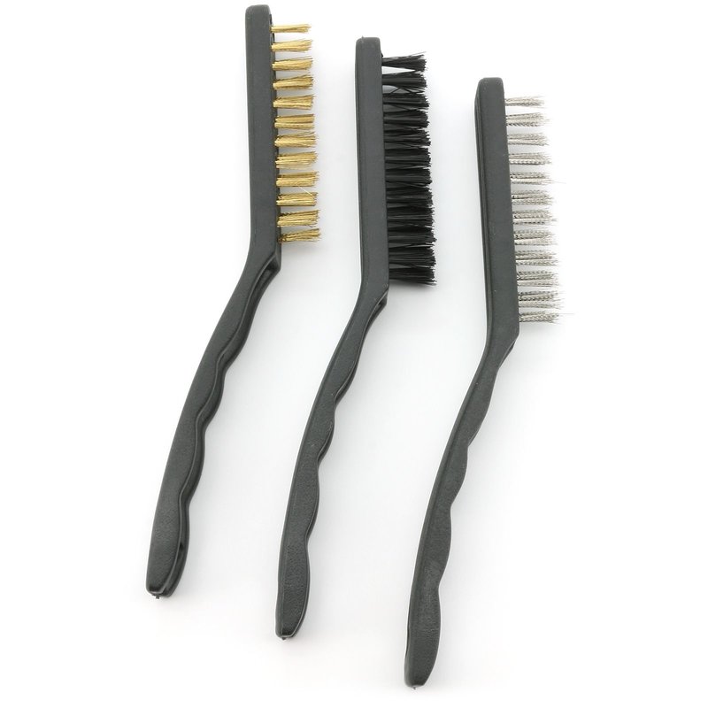 Brsten-Satz 3-teilig Stahl, Messing & Nylon Typ 06964
