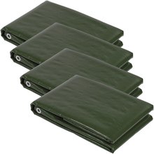 4x PE - Holzabdeckplane 1,5 x 6 m grn 210g|m 431506