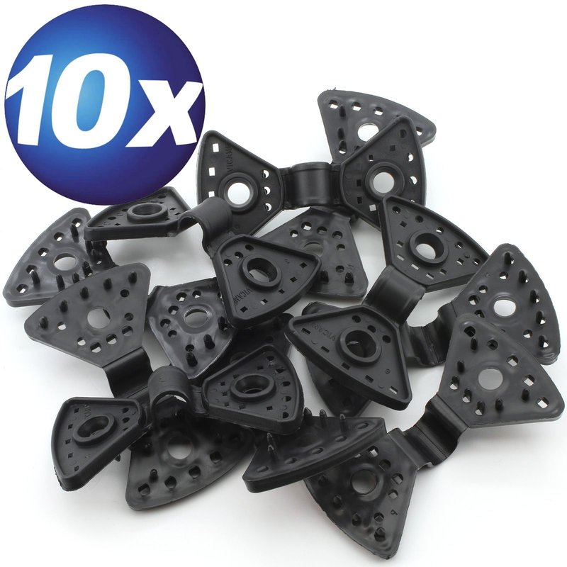 Spezial Kunststoff-Clips schwarz 10 Stück