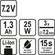 Heißklebepistole mit integriertem Akku 25 Watt Typ 78154