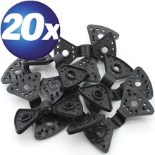 Spezial Kunststoff-Clips schwarz 20 Stück