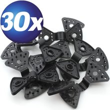 Spezial Kunststoff-Clips schwarz 30 Stck