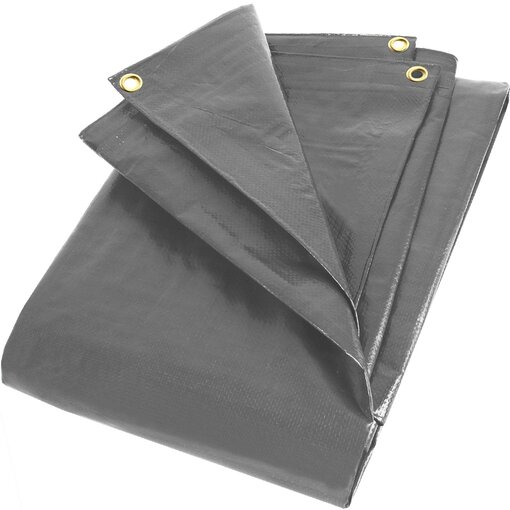 Gewebeplane 3 x 5 m grau 280g|m² Typ 480305