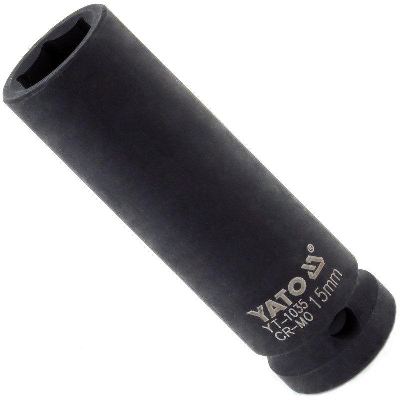 Schlagschraubernuss 1|2 Zoll Lang 15 mm YT-1035