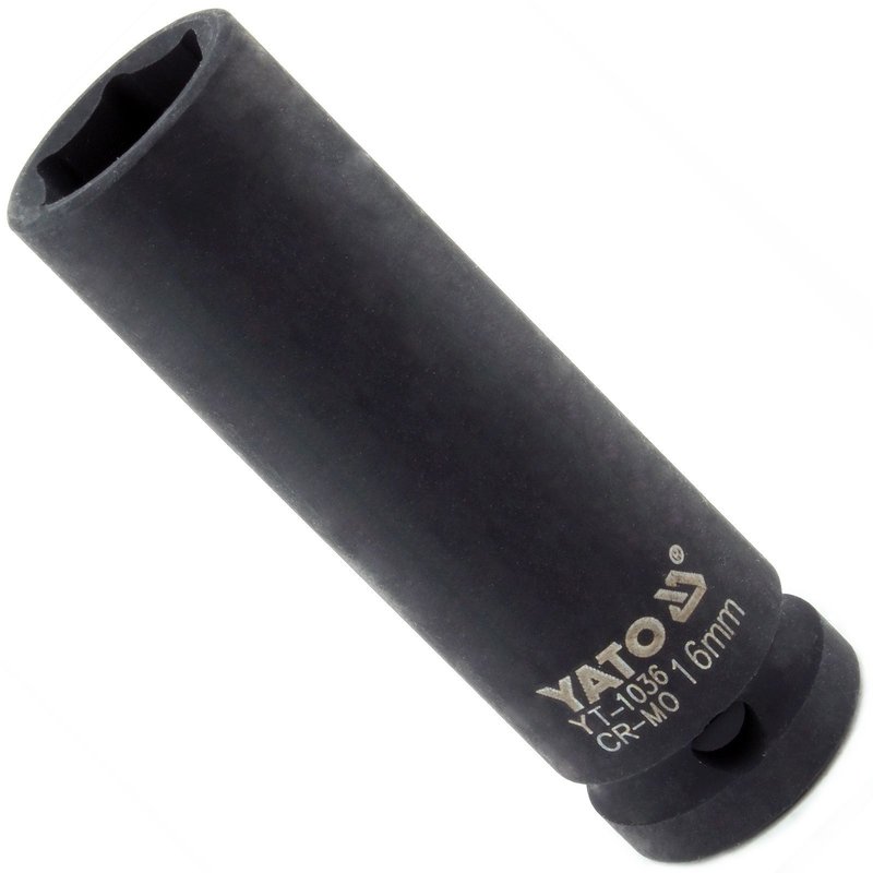 Schlagschraubernuss 1|2 Zoll Lang 16 mm YT-1036