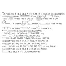 Werkzeug-Set fr Elektriker 68-teilig YT-39009