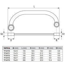 Starter - Blockschlssel  10 - 22 mm YT-0170-0175