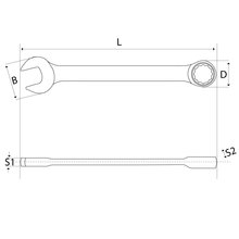 Ratschen Ring Maul Schlssel 6 - 32 mm YT-01906-0206