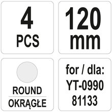 Druckluft- Meiel Satz 4-teilig YT-09901