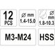Schraubenausdreherset 12 Teilig YT-0591