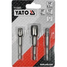 Steckschlssel Adapter 3 tlg. HEX Schaft 1|2 1|4?3|8 YT-04685