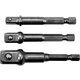 Steckschlüssel Adapter 3 tlg. HEX Schaft 1|2" 1|4?"3|8" YT-04685