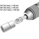 Steckschlüssel Adapter 3 tlg. SDS- Plus Schaft 1|2? 1|4? 3|8? YT-04686
