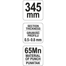 Profilzange 345 mm YT-5131