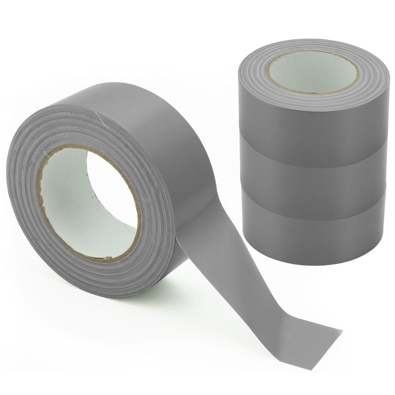 4 x Gewebeklebeband Silber 5 cm x 50 Meter Typ 7600