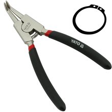 Seegerringzange fr Auenringe gebogen 200 mm YT-2145